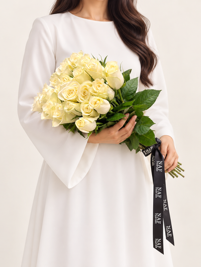20 pcs White Rose
