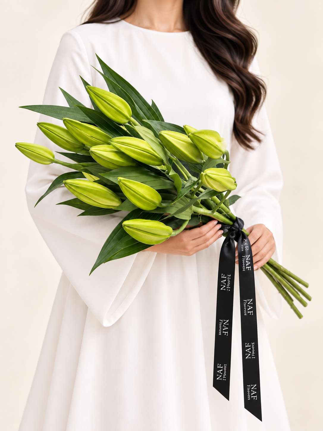 10 pcs White Lilies