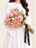 10 pcs Pink Spray Roses